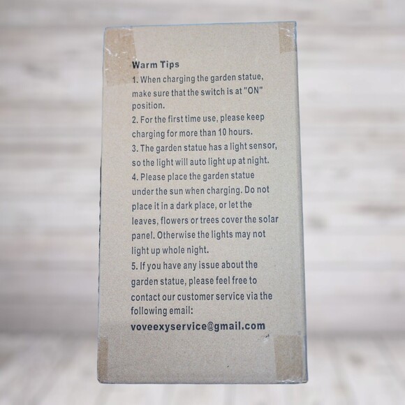 Voveexy Angel Garden Statue, Solar Garden Figurine Lotus Outdoor Decor with Warm - Picture 4 of 6